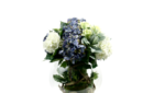 Hydrangea arrangement in fishbowl